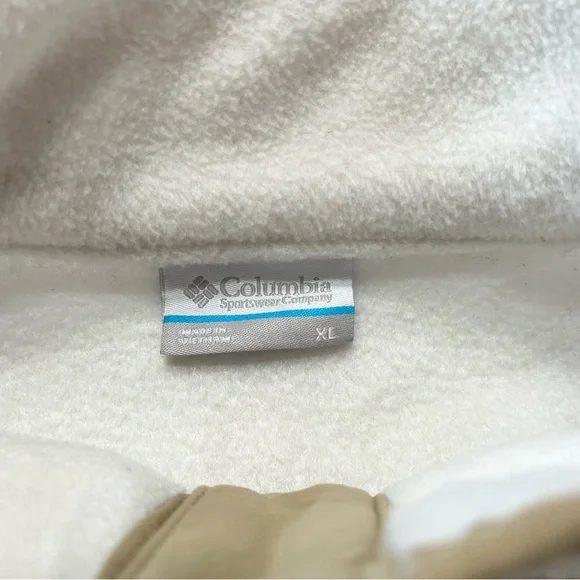 COLUMBIA Size XL Chalk White Benton Springs 1/2 Snap Fleece Pullover Outdoor - Picture 7 of 11